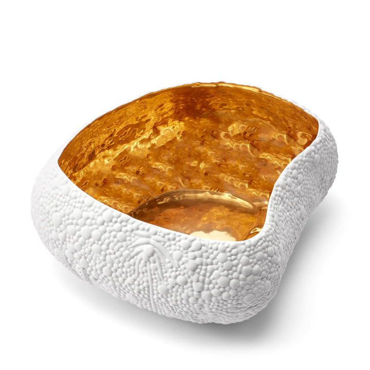 Haas Mojave Desert Bowl - White & Gold - Large