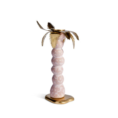 Haas Mojave Palm Candlestick - Pink