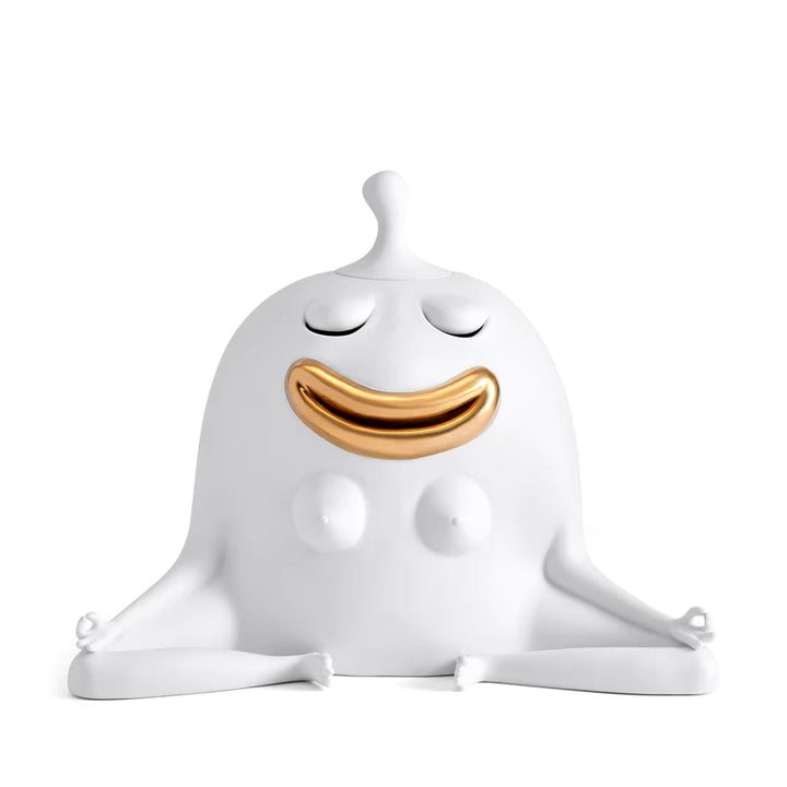 Meditator Incense Burner - White