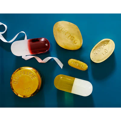 Xanax Pill Box - Brass