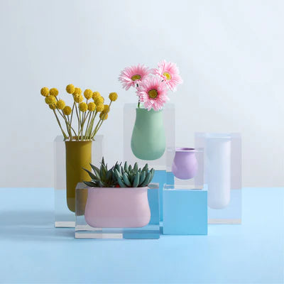 Bel Air Scoop Vase - Cabalt