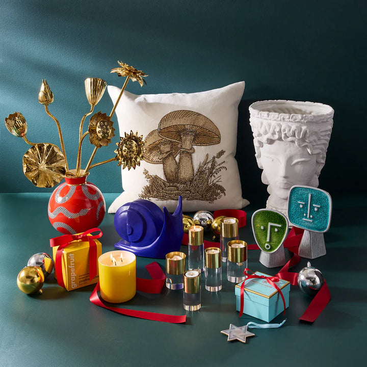Brass Flowers Bouquet - Set of 7