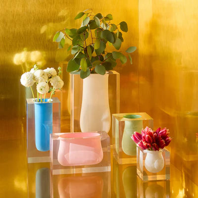 Bel Air Scoop Vase - Cabalt