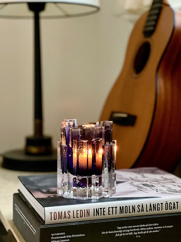 Hurricane - Boule Lamp Rock - Plum