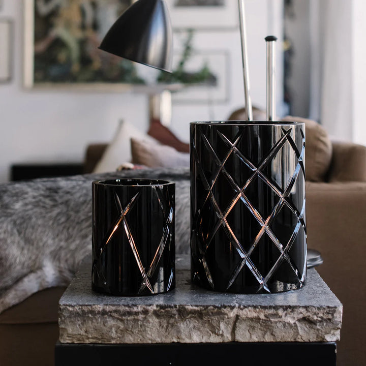 Hurricane -  Crystal Lamp Large - Black