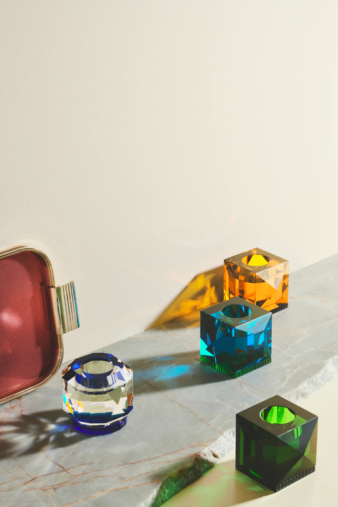 Tealight Holder - Ophelia - Amber/Black