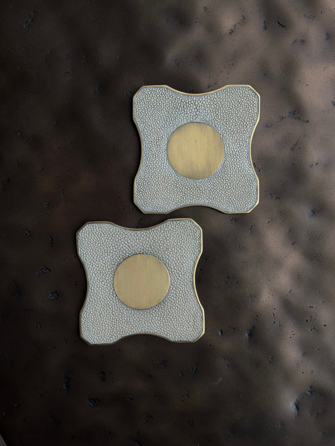 Coaster - Nahida Stingray Cream - Set of 4