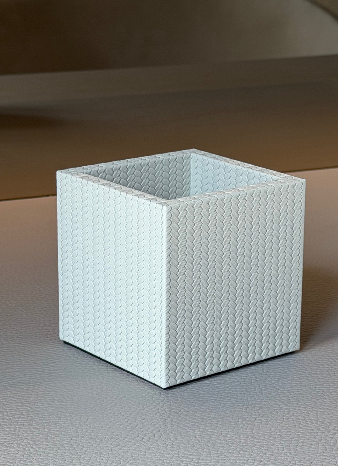 Square Pencil Holder | Firenze Cream