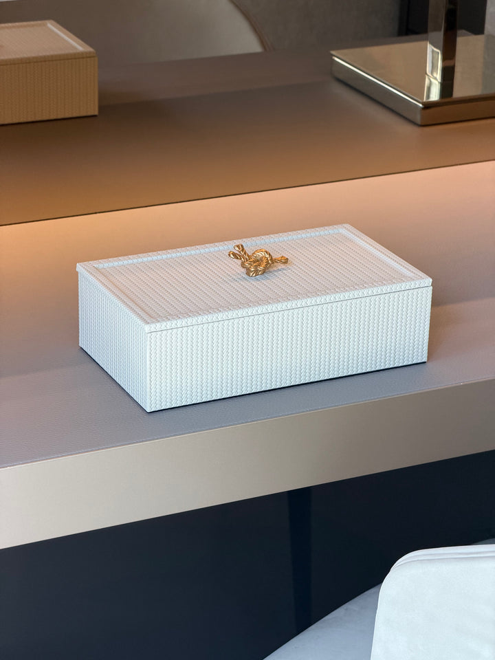 Iside Rectangular Box | Firenze Cream