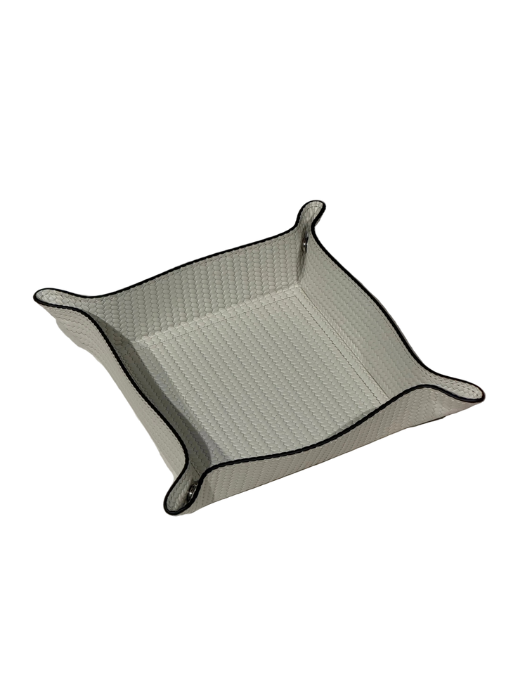 Small square Trinket Tray 14 x 14 cm | Firenze Cream