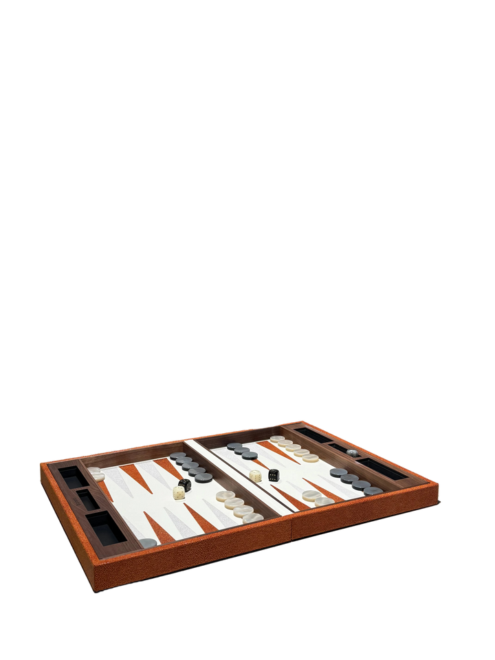 Backgammon Game - Orange Ari - 43x30xH8cm