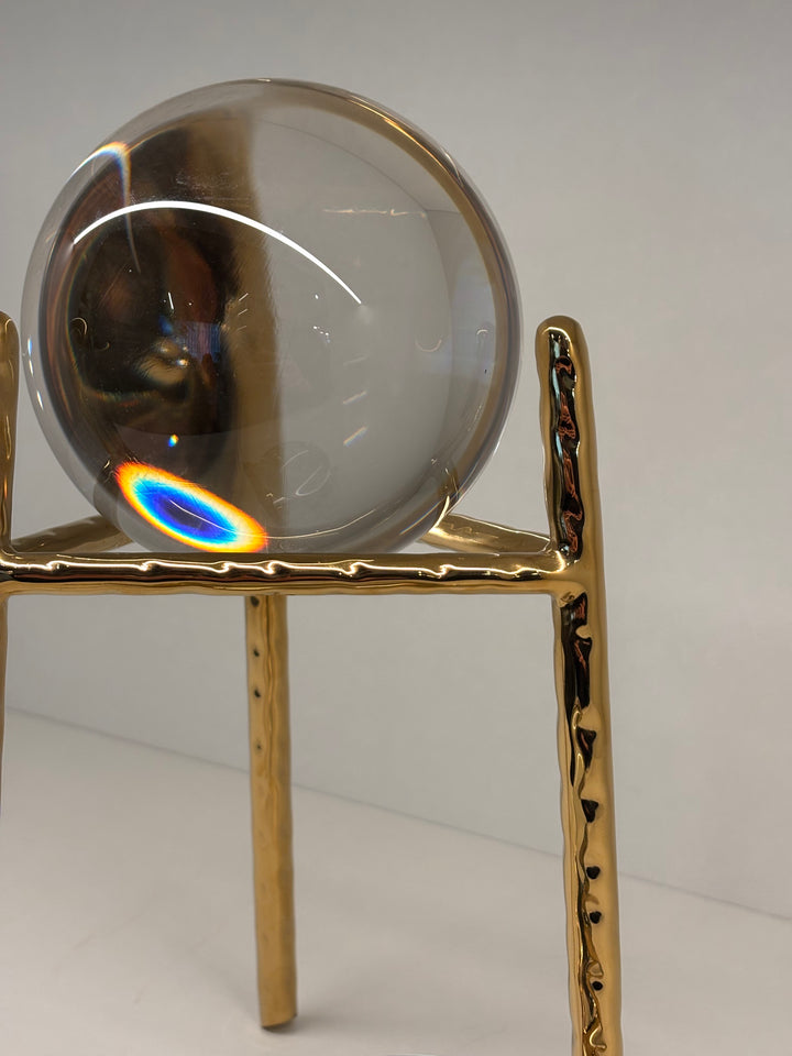 Object - Prediction - Crystal & Brass High 17x15x30cm