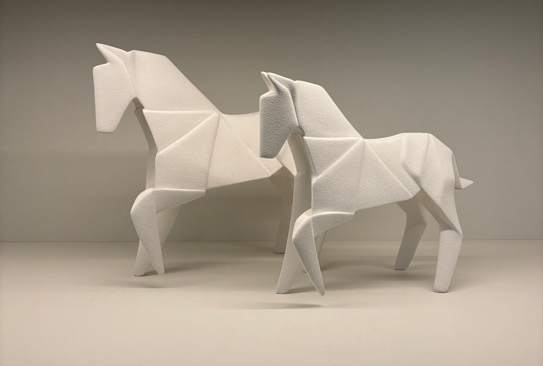 Object - Murgese Horse - Ceramic White - Small 27x35x9cm