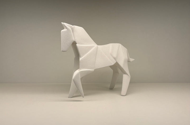 Object - Murgese Horse - Ceramic White - Large 32x42x11cm