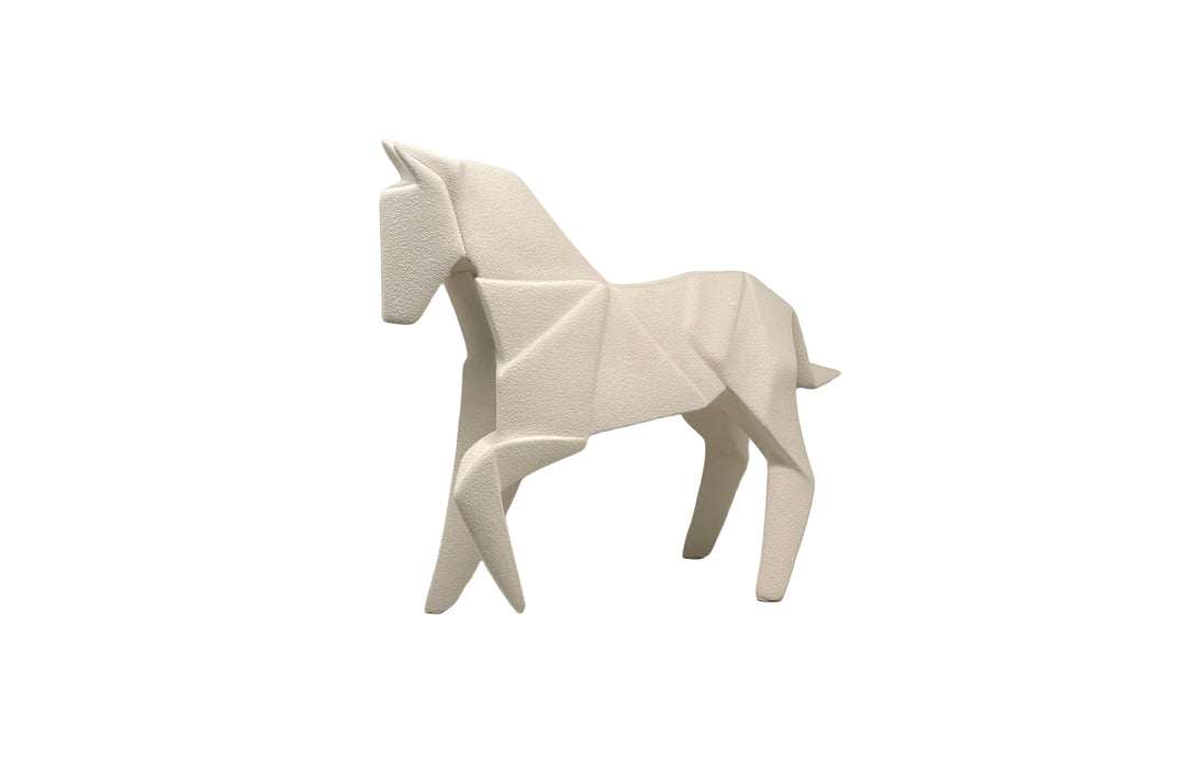 Object - Murgese Horse - Ceramic White - Small 27x35x9cm