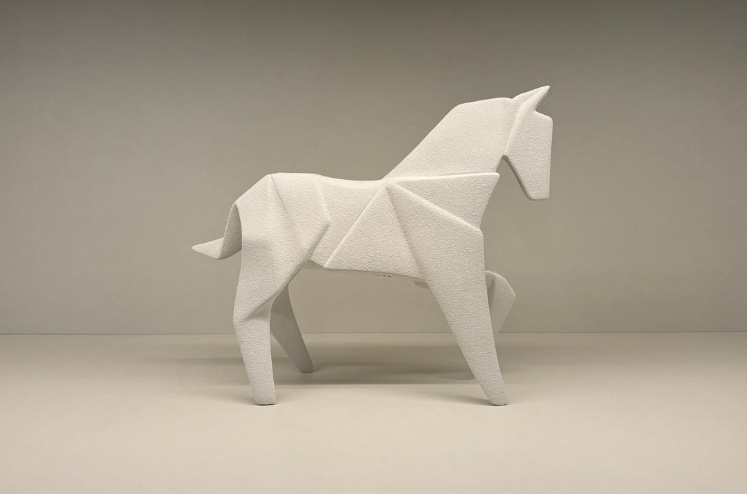 Object - Murgese Horse - Ceramic White - Small 27x35x9cm