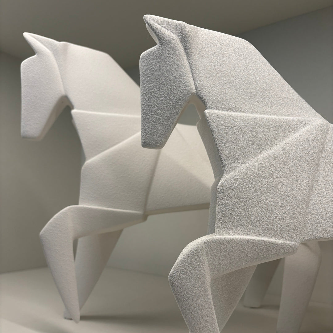 Object - Murgese Horse - Ceramic White - Small 27x35x9cm