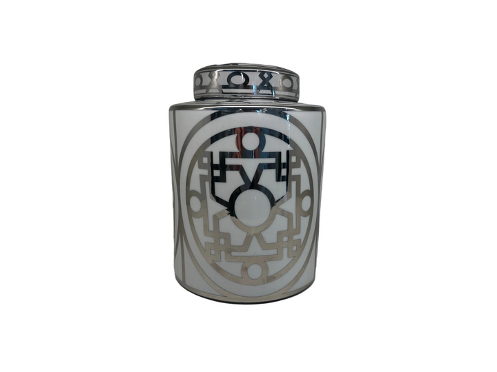 Jar - Decorative Arts - Silver/White H27,5cm