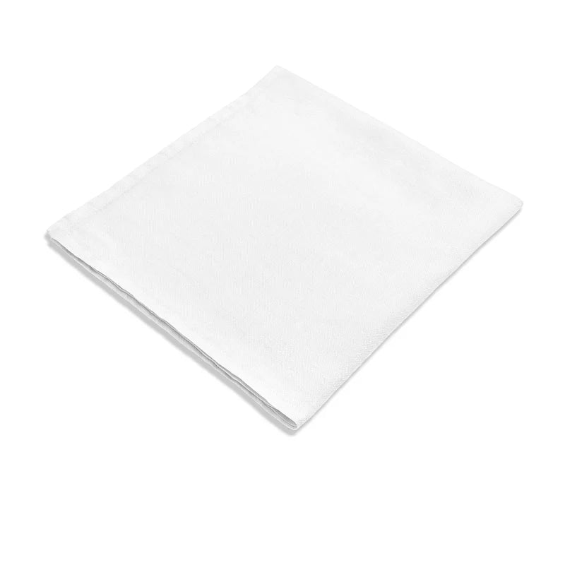 Linen Sateen Napkins - White (Set of 4)