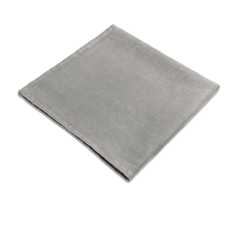 Linen Sateen Napkins - Grey (Set of 4)