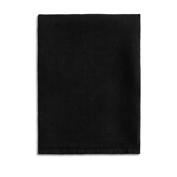 Linen Sateen Napkins - Black (Set of 4)