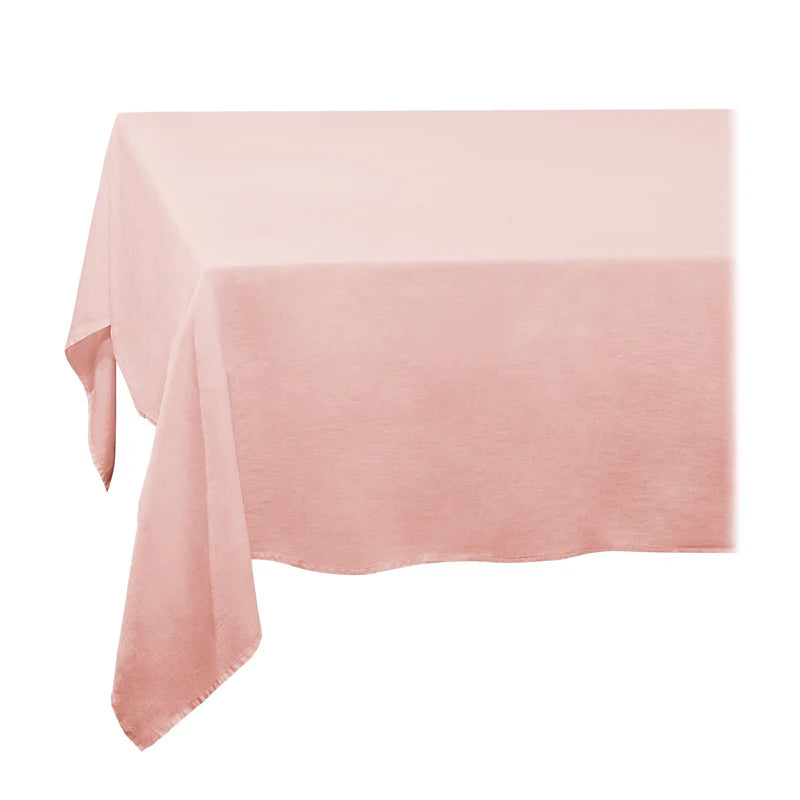 Linen Sateen Tablecloth Medium - Pink