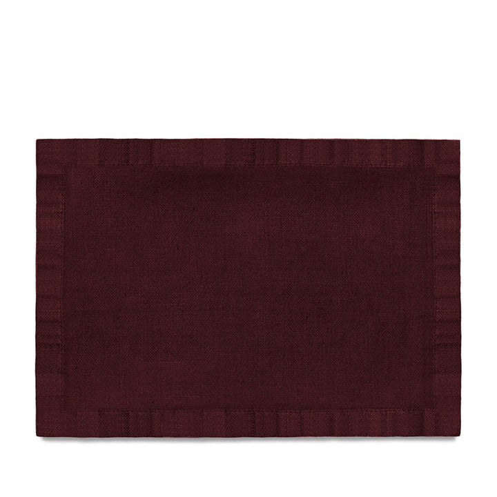 Linen Sateen Placemats - Wine (Set of 4)