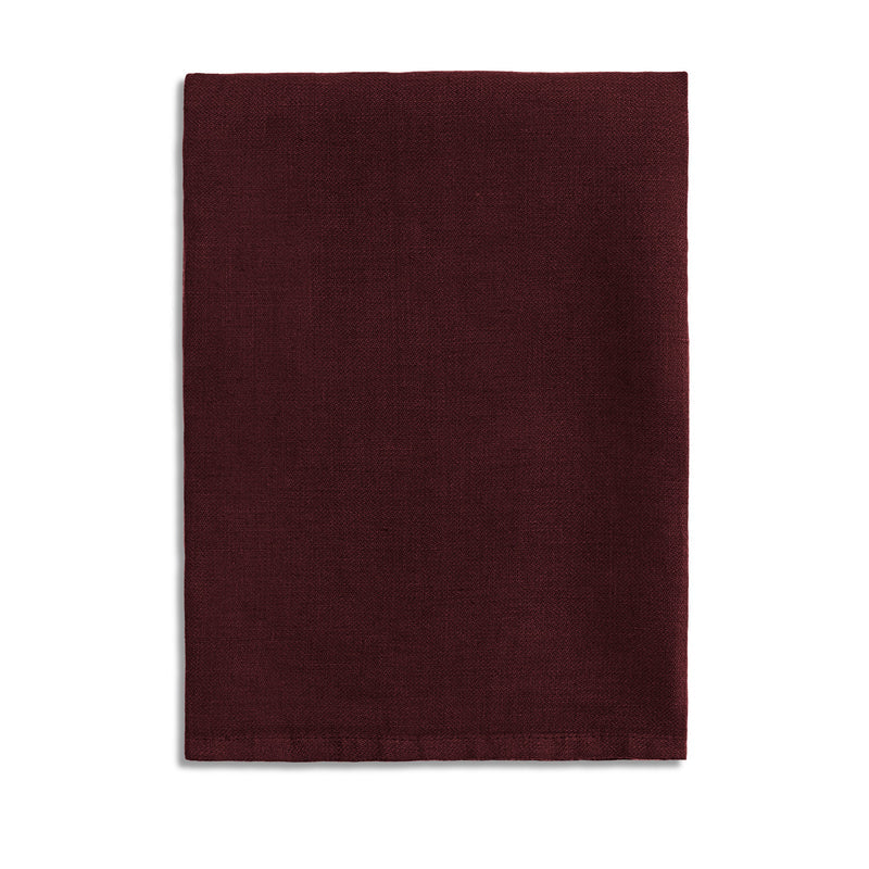 Linen Sateen Napkins - Wine (Set of 4)