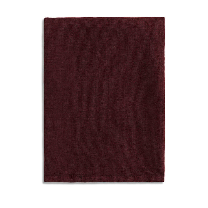 Linen Sateen Napkins - Wine (Set of 4)