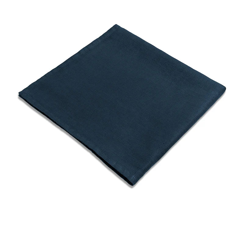 Linen Sateen Napkins - Blue (Set of 4)