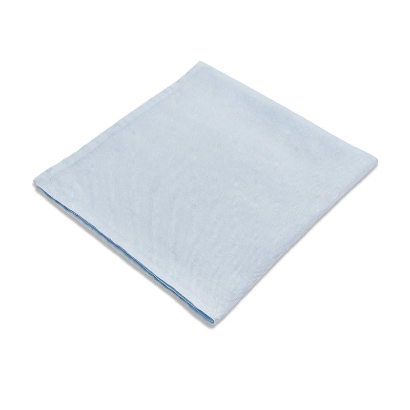 Linen Sateen Napkins - Light Blue (Set of 4)