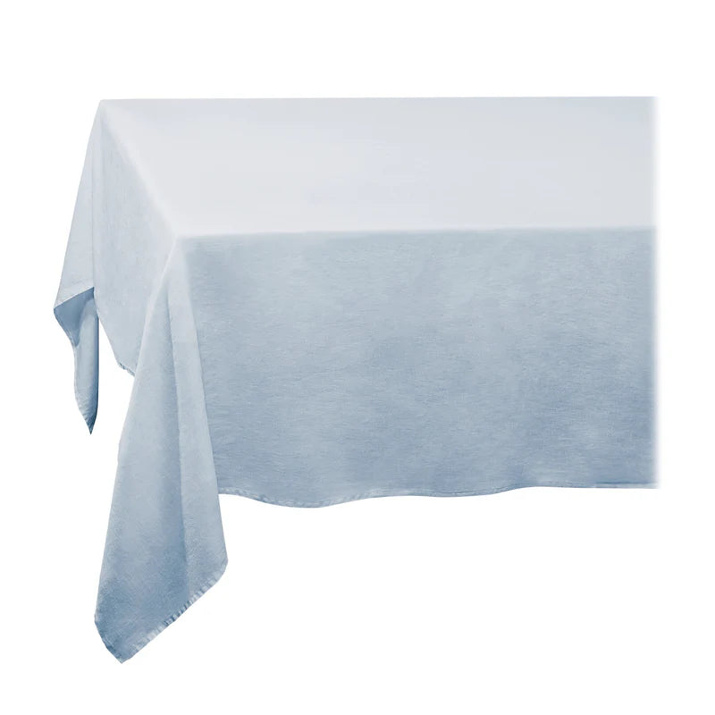 Linen Sateen Tablecloth Medium - Light Blue