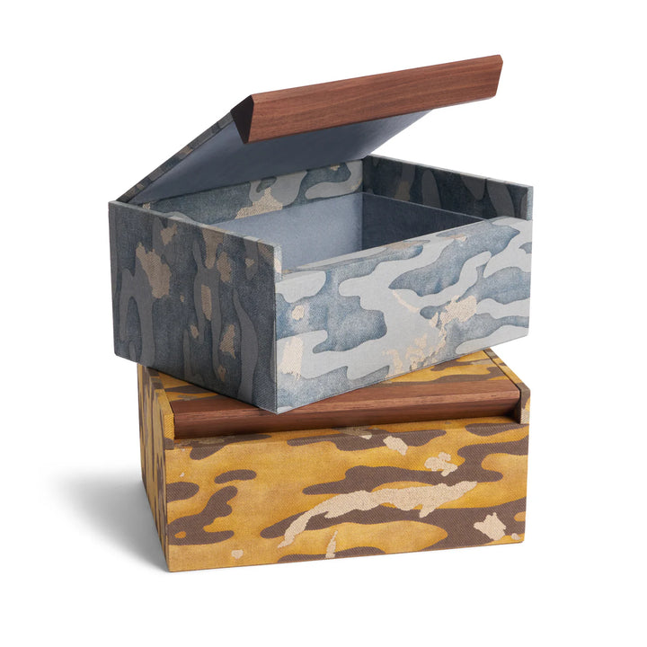 Fortuny Box - Camo Isole - Faded Blue