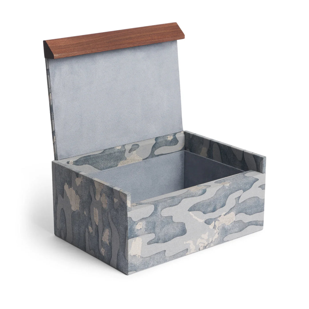 Fortuny Box - Camo Isole - Faded Blue