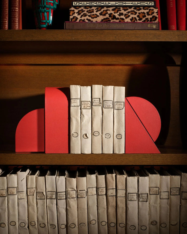 Bookstand - Cubist Bookend - Red