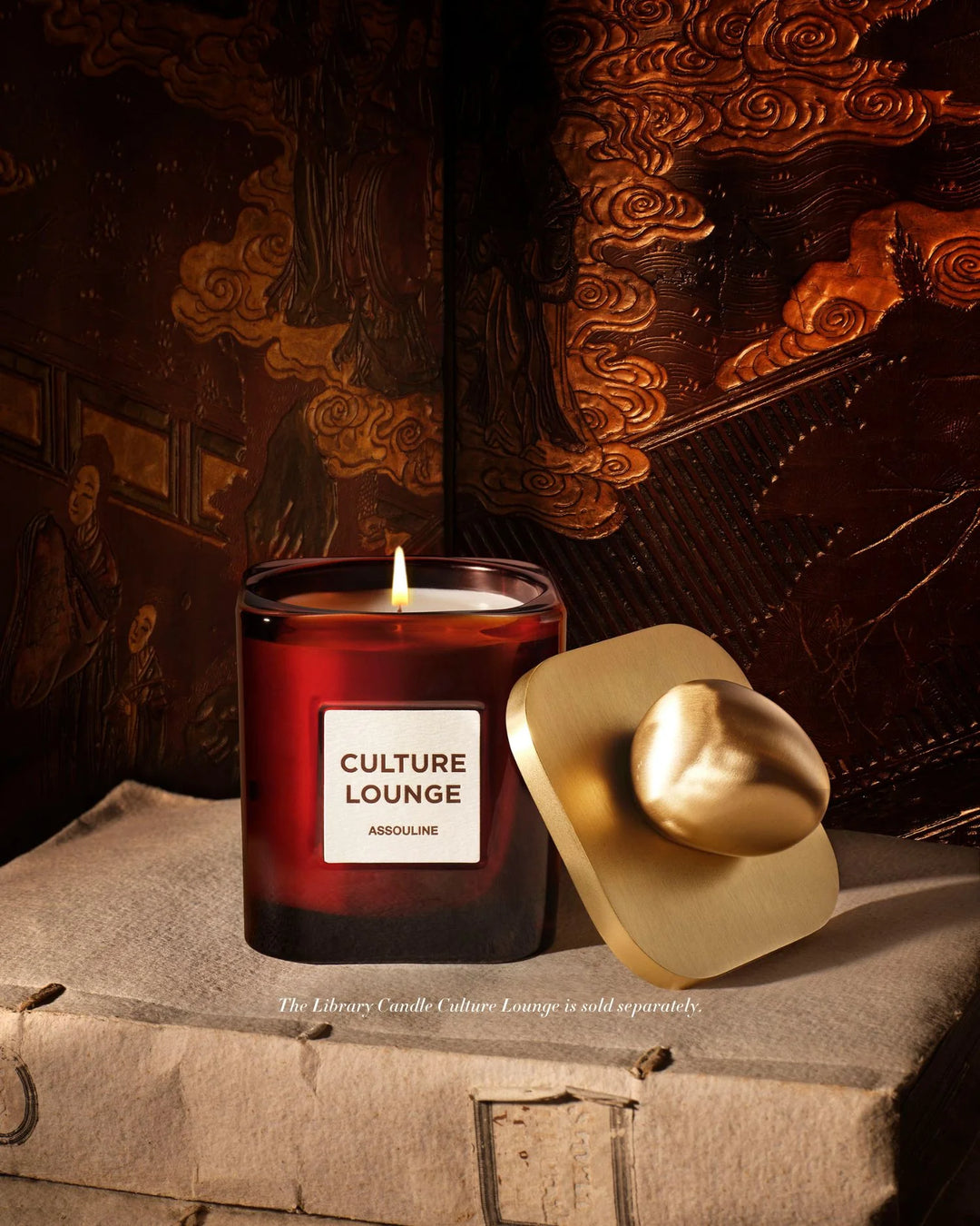 Library Pebble Candle Lid