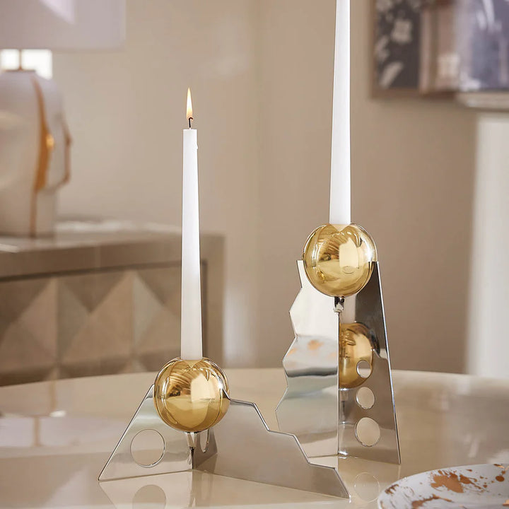 Lightning Low Candle Holder