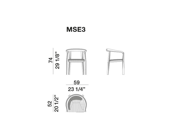 Dining Chair - MHC.3 Miss - By Tobia Scarpa