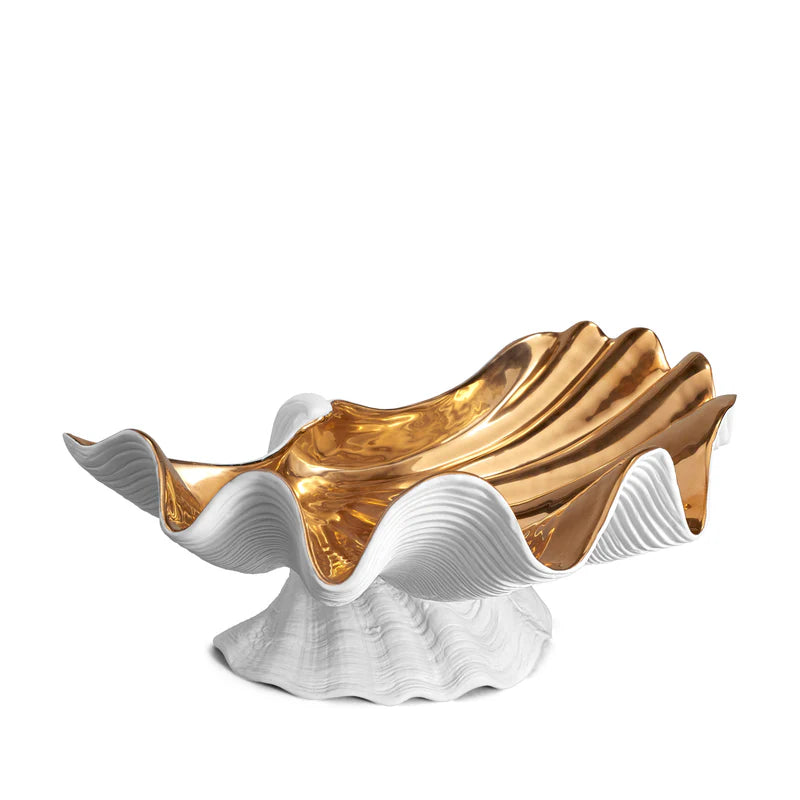 Neptune Bowl X-Large - White/ Gold