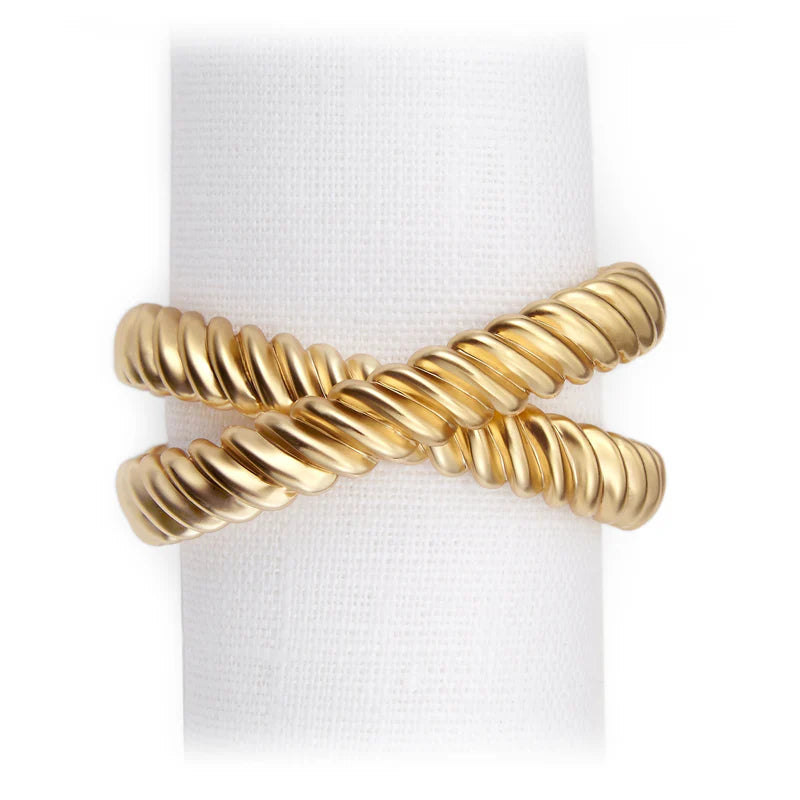 Deco Twist Napkin Jewels Gold (Set of 4)