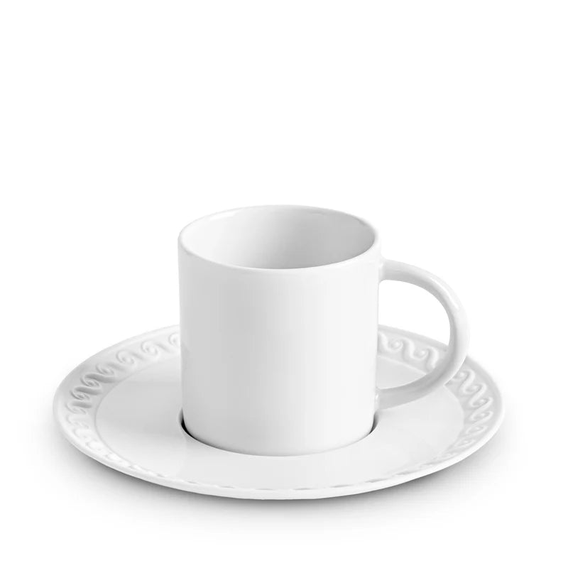 Neptune Espresso Cup + Saucer White