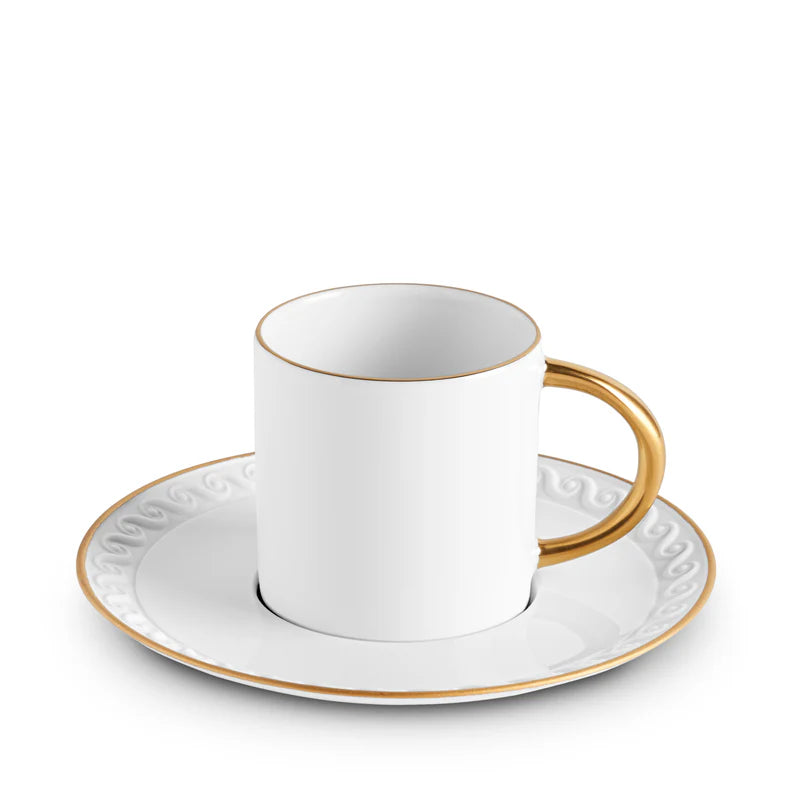 Neptune Espresso Cup + Saucer Gold