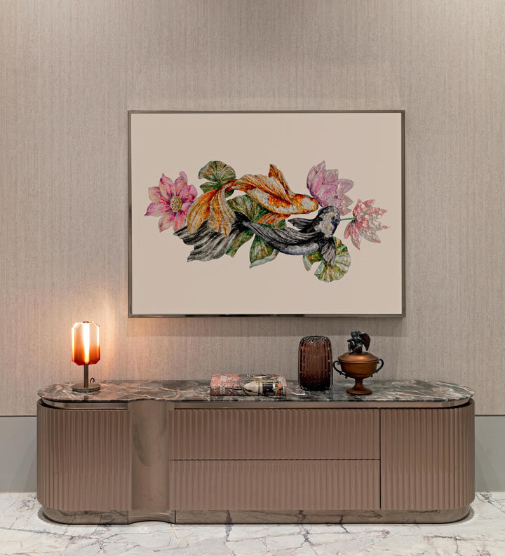 Art - Koi Karp and lotus