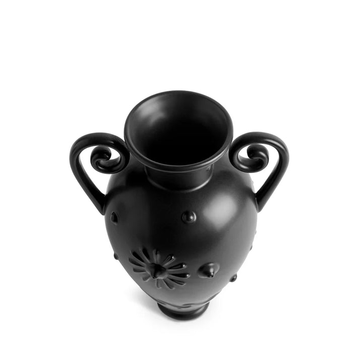 Pantheon Orpheus Amphora Vase - Black