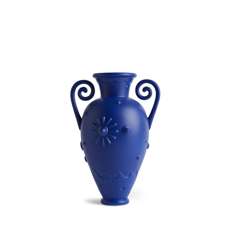 Pantheon Orpheus Amphora Vase - Blue