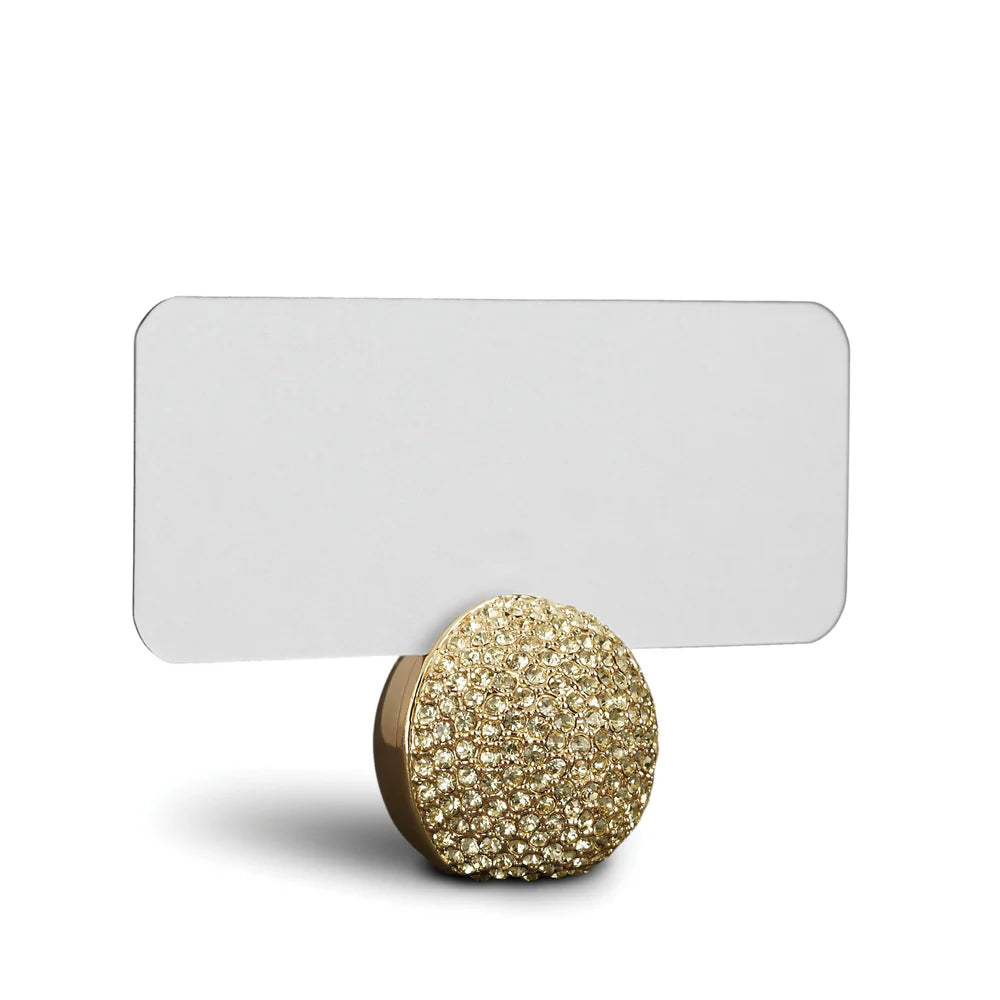 Pave Sphere Place Card Holders - Gold (Set of 6)