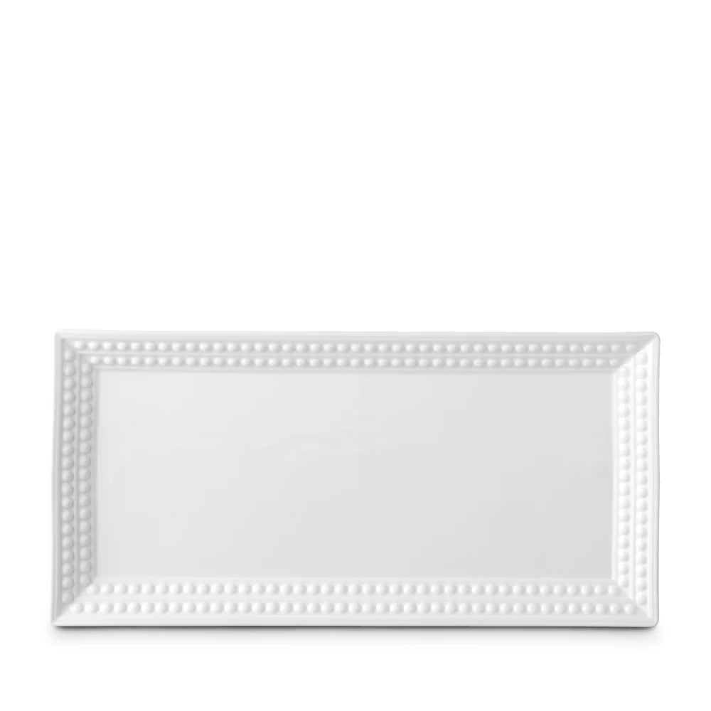 Perlée Rectangular Platter - White