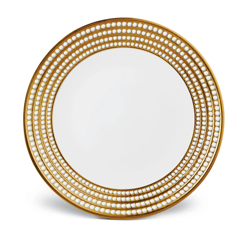 Perlée Round Platter - Gold
