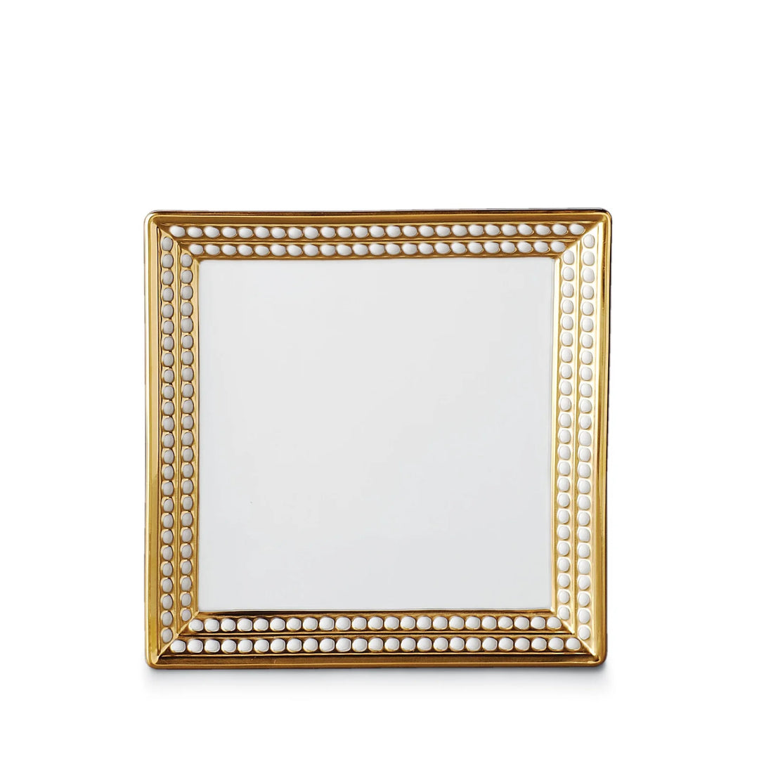 Perlée Square Tray - Gold