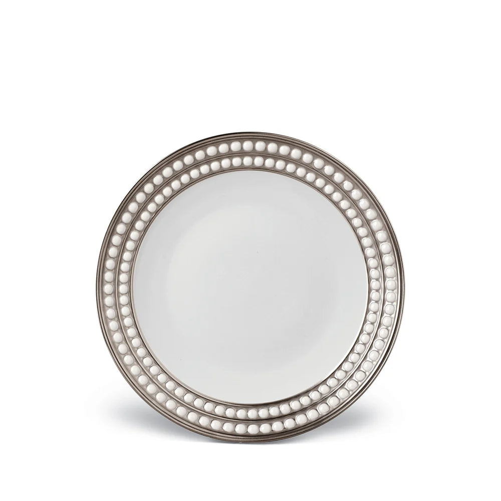 Perlée Dessert Plate - Platinum